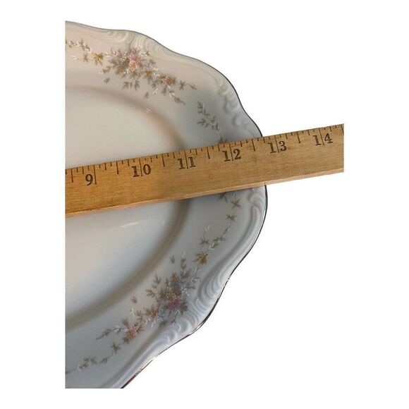 Johann Haviland Bavaria Germany Floral Splendor Platter 13" x 9 3/4" - Picture 6 of 8